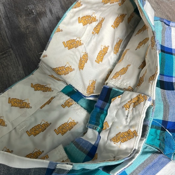 Loud Mouth Fairway Heritage Blue Plaid Golf Pants size 28 - Picture 4 of 6